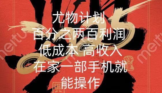 尤物计划-200％暴利 低成本 高收入 一部手机即可操作-靠谱项目库