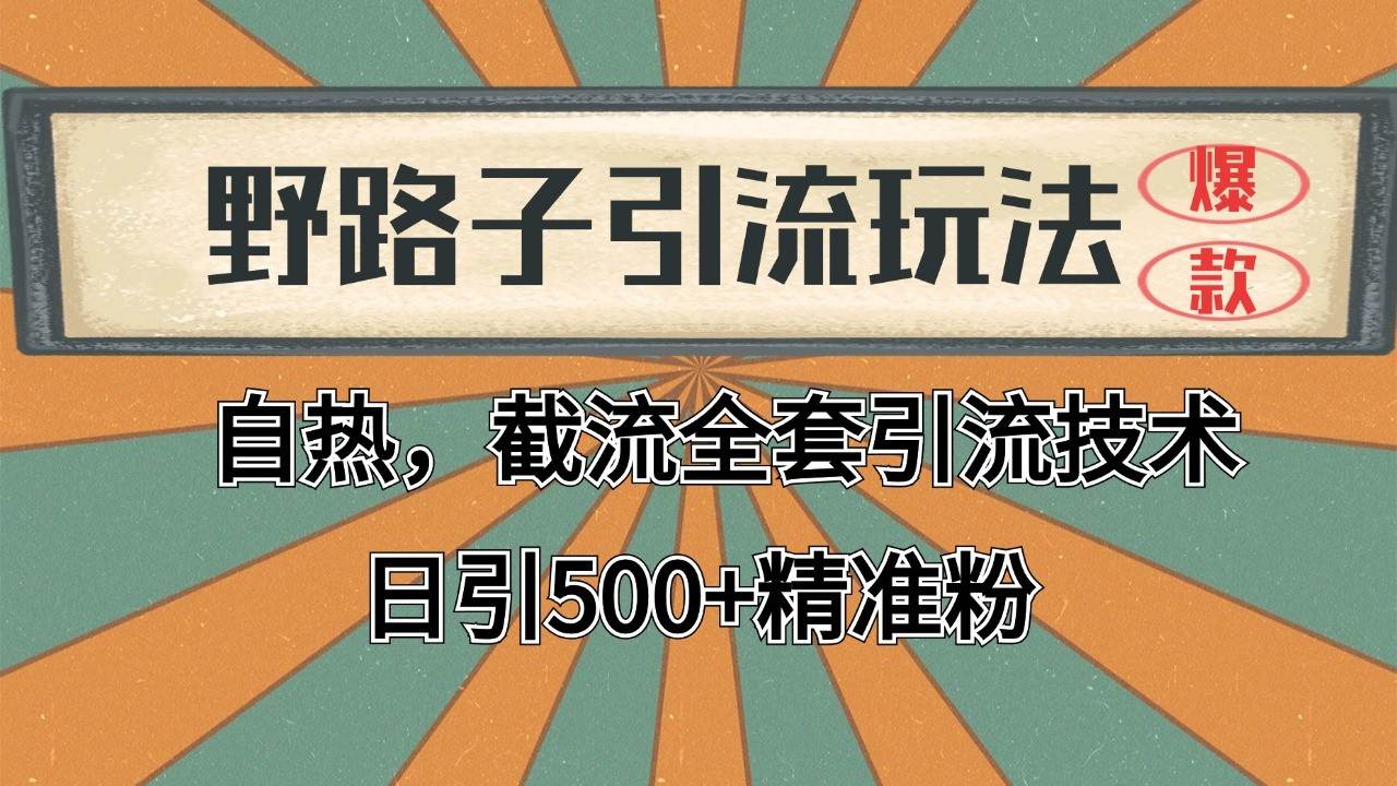 抖音小红书视频号全平台引流打法，全自动引流日引2000+精准客户-靠谱项目库