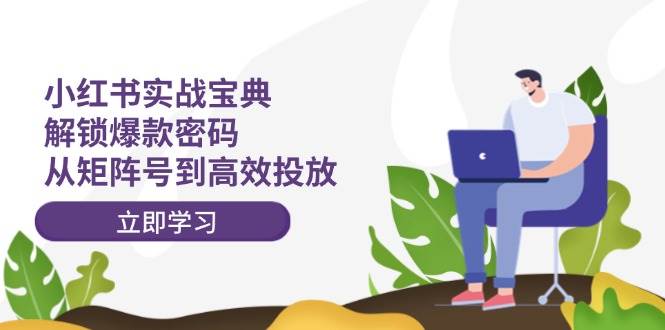 小红书实战宝典:解锁爆款密码,从矩阵号到高效投放-靠谱项目库