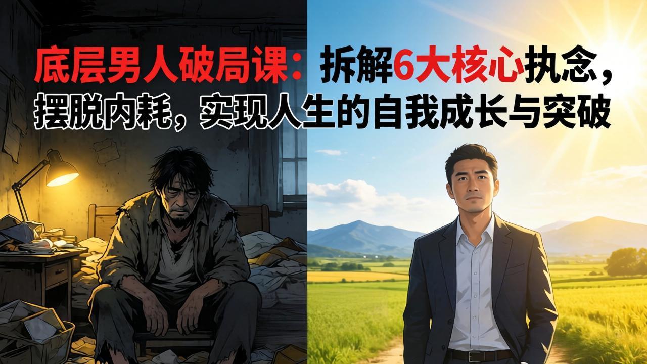 （17747期）付费文章：底层男人破局课：拆解 6 大核心执念，摆脱内耗，实现人生的自我成长与突破-靠谱项目库