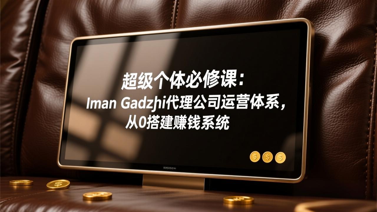 (17525期)超级个体必修课:Iman Gadzhi代理公司运营体系,从0搭建赚钱系统-靠谱项目库