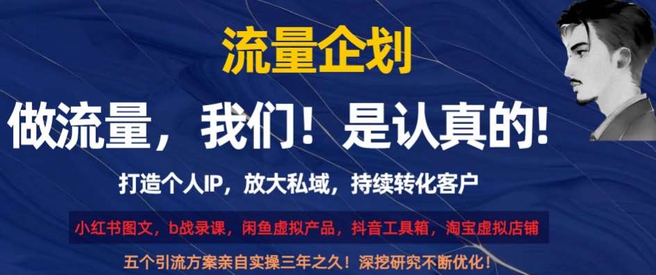 流量企划,打造个人IP,放大私域,持续转化客户【揭秘】-靠谱项目库