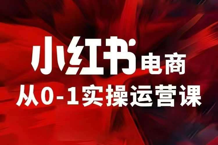 小红书电商运营，97节小红书vip内部课，带你实现小红书赚钱-靠谱项目库