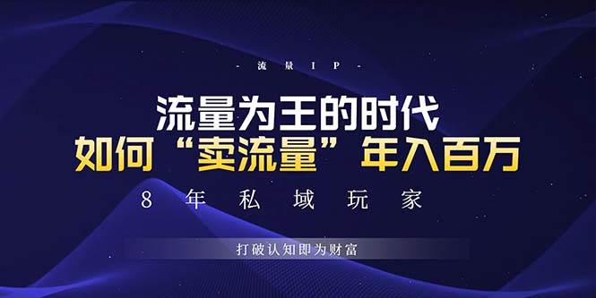 （13433期）未来如何通过“卖流量”年入百万，跨越一切周期绝对蓝海项目-靠谱项目库