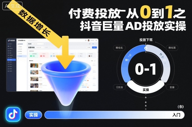 ​​‌‬‌‍⁤⁣​​⁤⁢​⁤​‍‬‬​⁤⁣‍‬⁤​⁡​⁣⁡‌‍​⁤⁣‍⁣​‌⁢⁢⁡‍⁣⁡​付费投放从0到1之抖音巨量AD投放实操-靠谱项目库