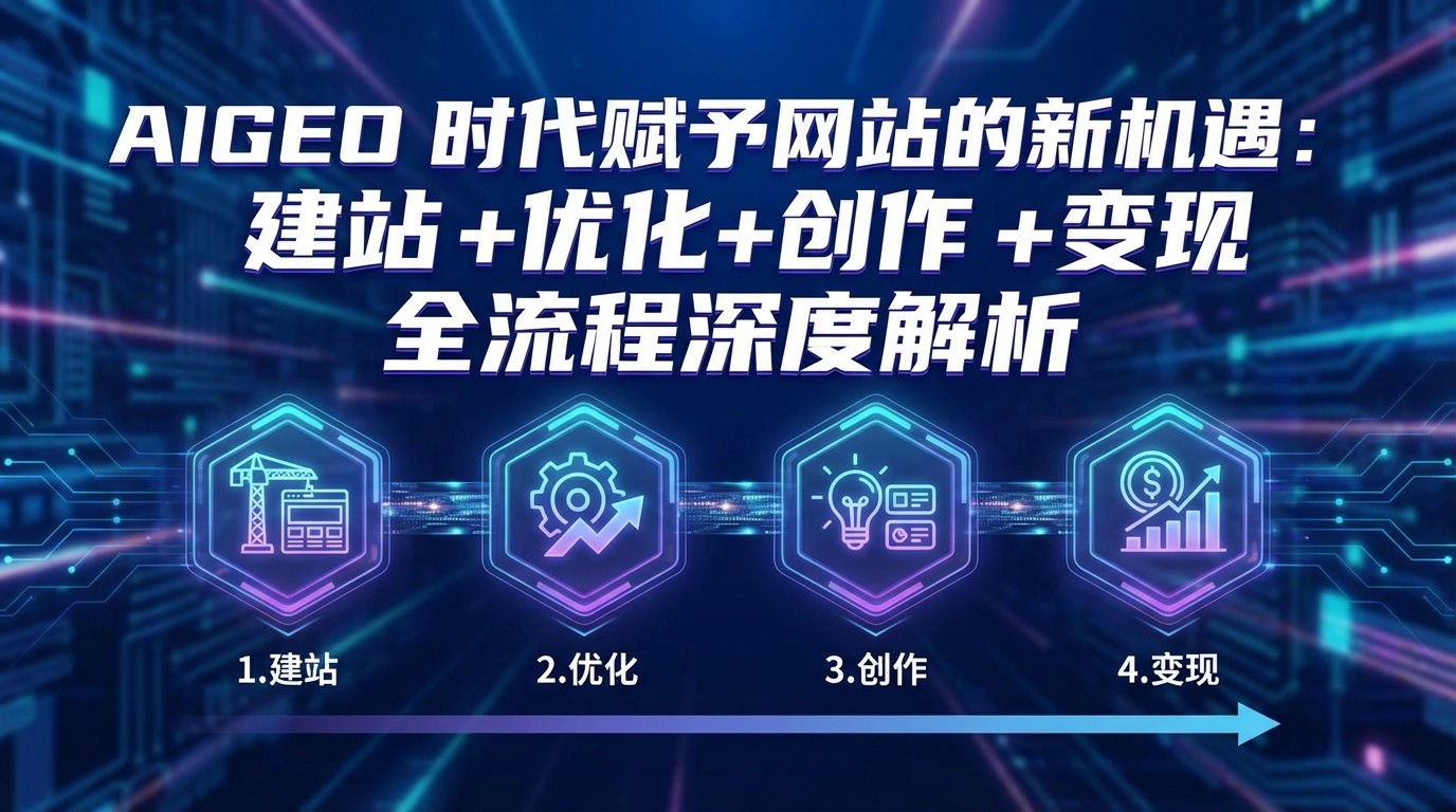 AIGEO+时代赋予网站的新机遇:建站+优化+创作+变现+全流程深度解析-靠谱项目库