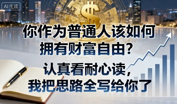 付费文章:你作为普通人该如何拥有财富自由?认真看耐心读,我把思路全写给你了-靠谱项目库