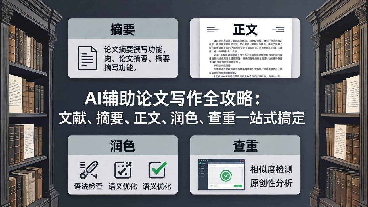 （17970期）AI辅助论文写作全攻略：文献、摘要、正文、润色、查重一站式搞定-靠谱项目库