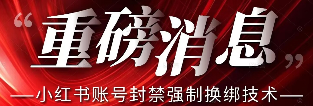 【最新】小红书账号封禁强制换绑技术可日赚300-靠谱项目库