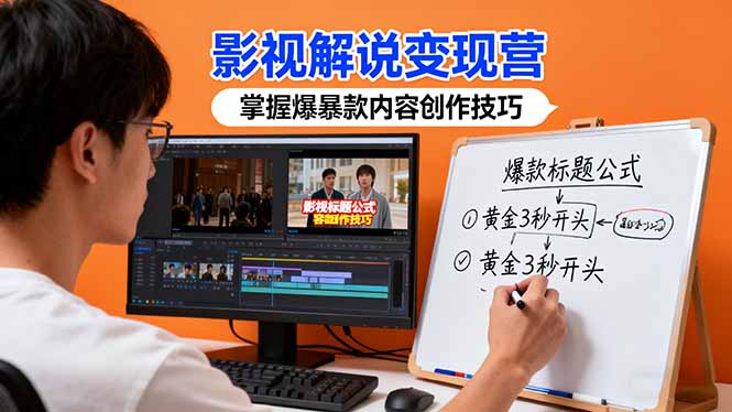 （16348期）影视解说变现营：通过30+实战案例爆款内容创作技巧，掌握影视解说盈利密码-靠谱项目库