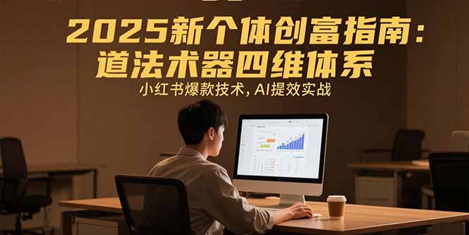 （15477期）2025新个体创富指南：道法术器四维体系，小红书爆款技术，AI提效实战-靠谱项目库