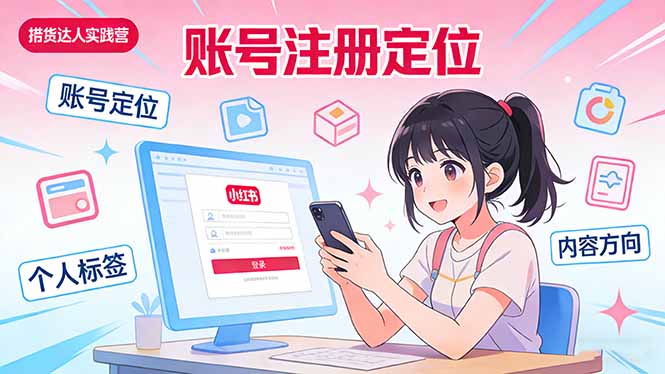 （17459期）小红书带货达人实战营：账号注册定位、内容创作、选品策略、带货技巧、流量运营等-靠谱项目库