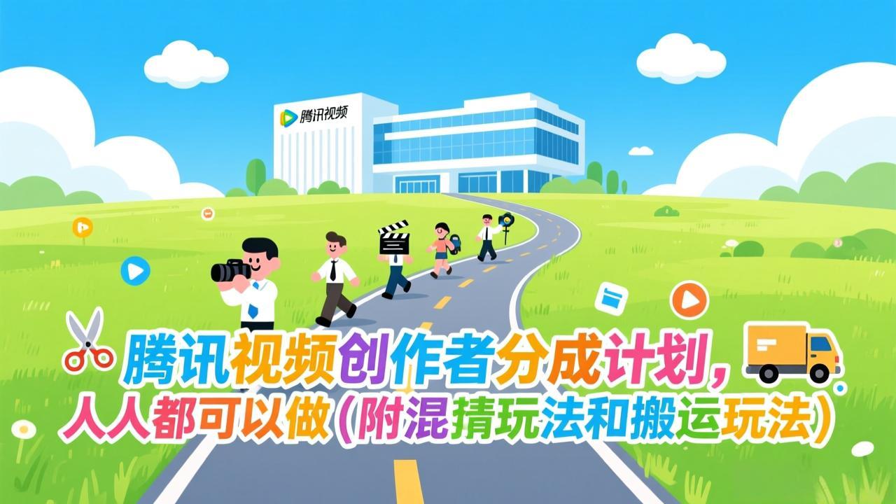 （17137期）腾讯视频创作者分成计划，人人都可以做（附混剪玩法和搬运玩法）-靠谱项目库