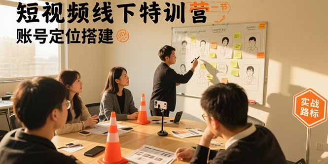 （15707期）短视频线下特训营：账号定位搭建/口播号拍摄剪辑/直播间流量入口/变现实战-靠谱项目库