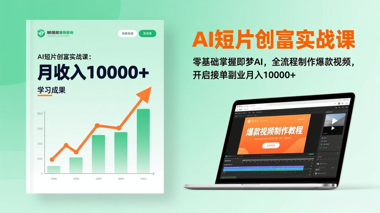 (17236期)AI短片创富实战课:零基础掌握即梦AI,全流程制作爆款视频,开启接单副业月入10000+(更新)-靠谱项目库