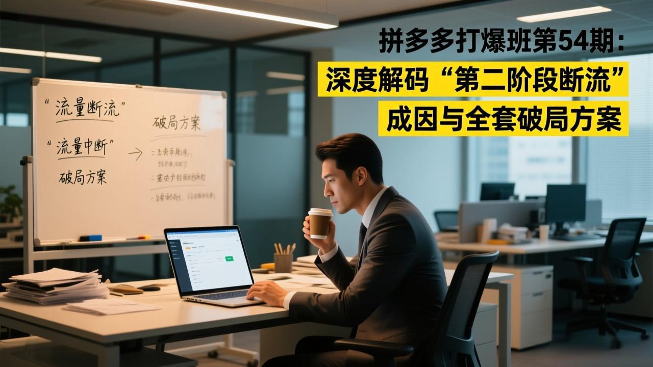 (17163期)拼多多打爆班第54期:深度解码“第二阶段断流”成因与全套破局方案-靠谱项目库