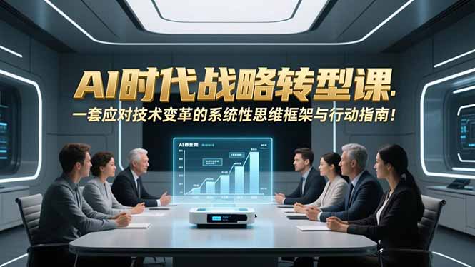 （16990期）AI时代战略转型课：一套应对技术变革的系统性思维框架与行动指南！-靠谱项目库