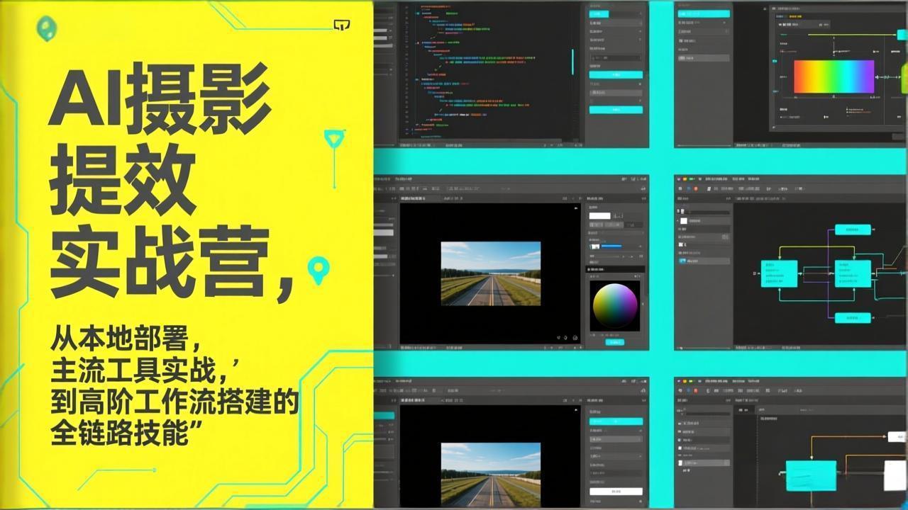 （17393期）AI+摄影提效实战营，从本地部署，主流工具实战，到高阶工作流搭建的全链路技能-靠谱项目库