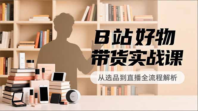 （16892期）B站好物带货实战课，账号定位、选品拍摄、运营变现，全流程教学，实现UP主月入过万-靠谱项目库