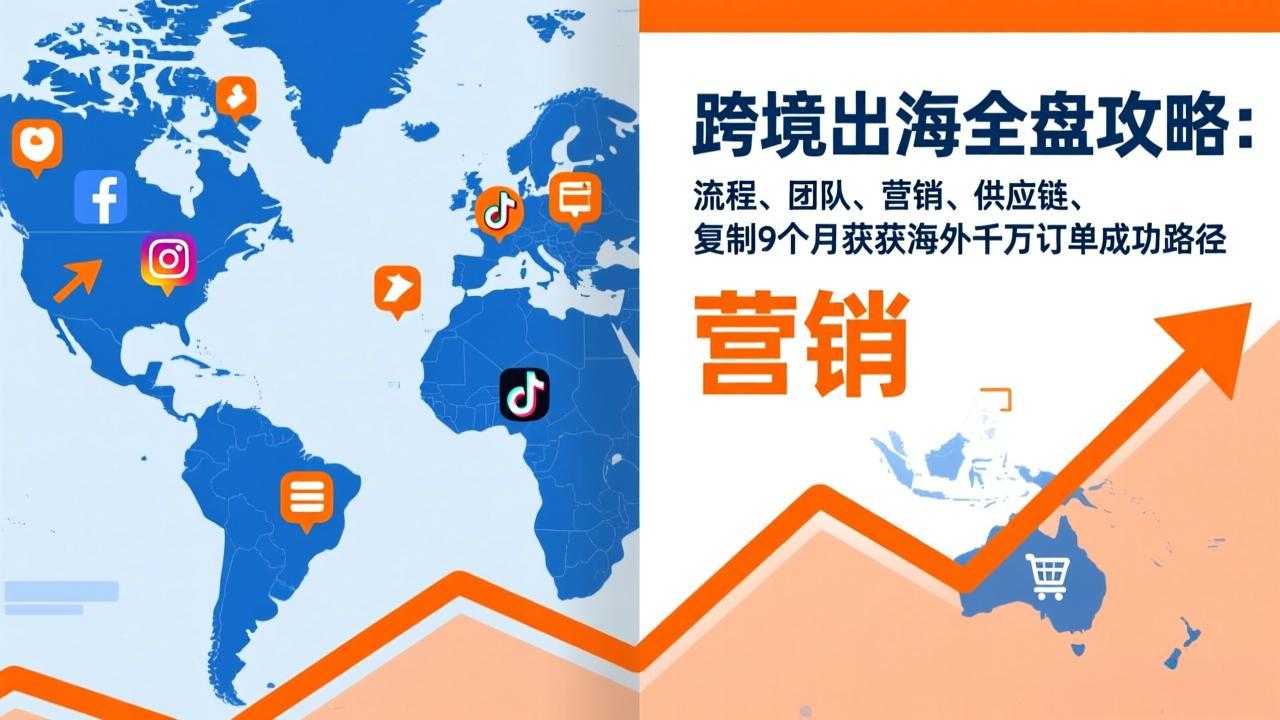 (17099期)跨境出海全盘攻略:流程,团队,营销,供应链,复制9个月斩获海外千万订单成功路径-靠谱项目库