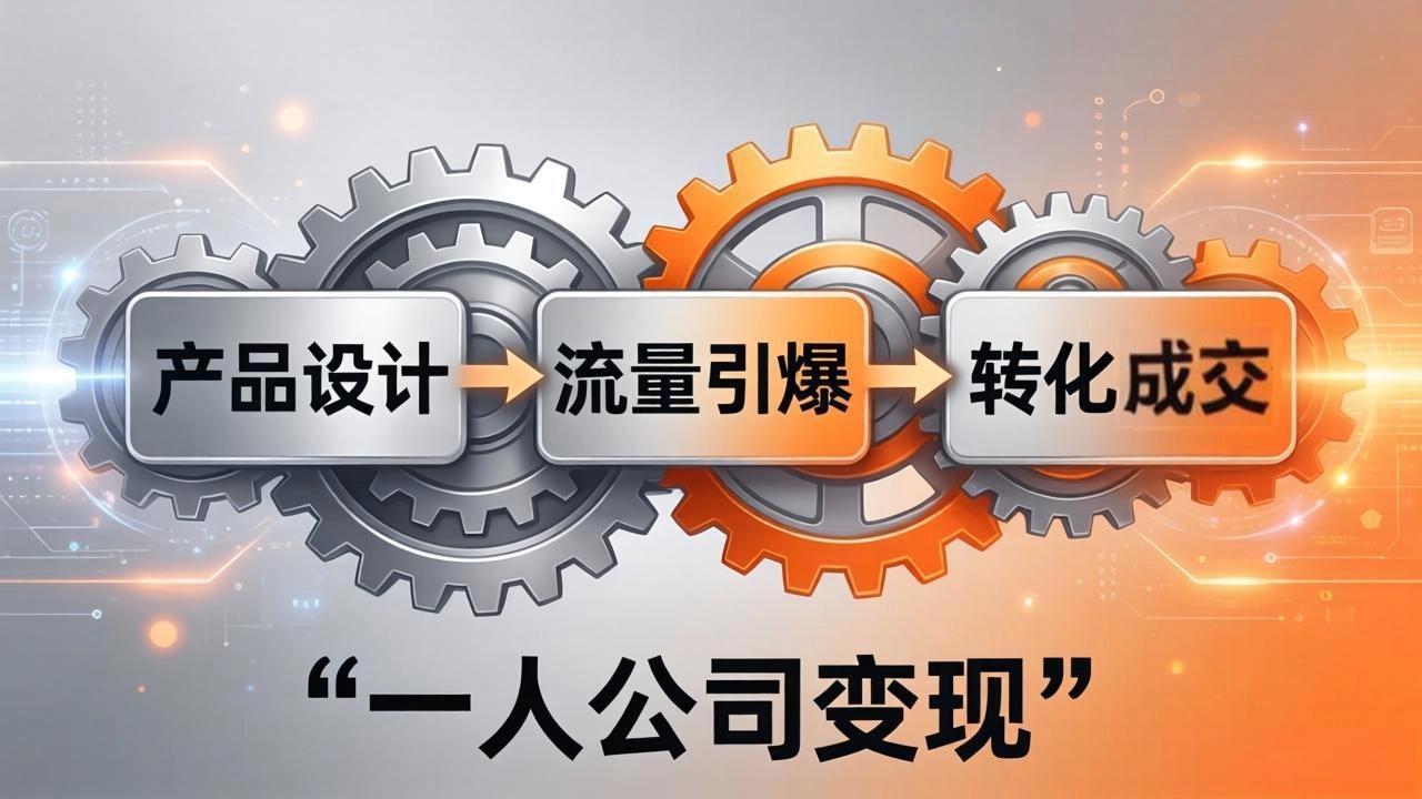 （17864期）一人公司变现全攻略：产品设计+流量引爆+转化成交，打造不受年龄限制的长期事业-靠谱项目库