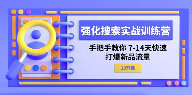 （11557期）强化 搜索实战训练营，手把手教你 7-14天快速-打爆新品流量（13节课）-靠谱项目库
