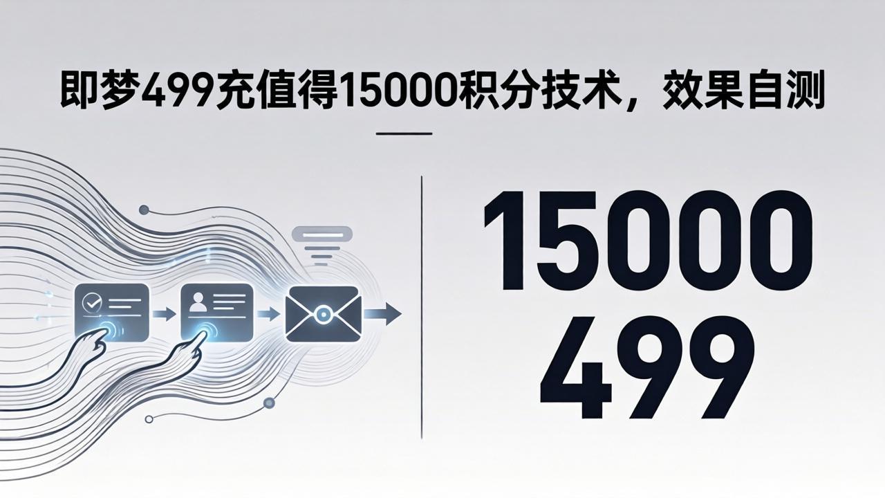 (18093期)即梦499充值得15000积分技术,效果自测-靠谱项目库