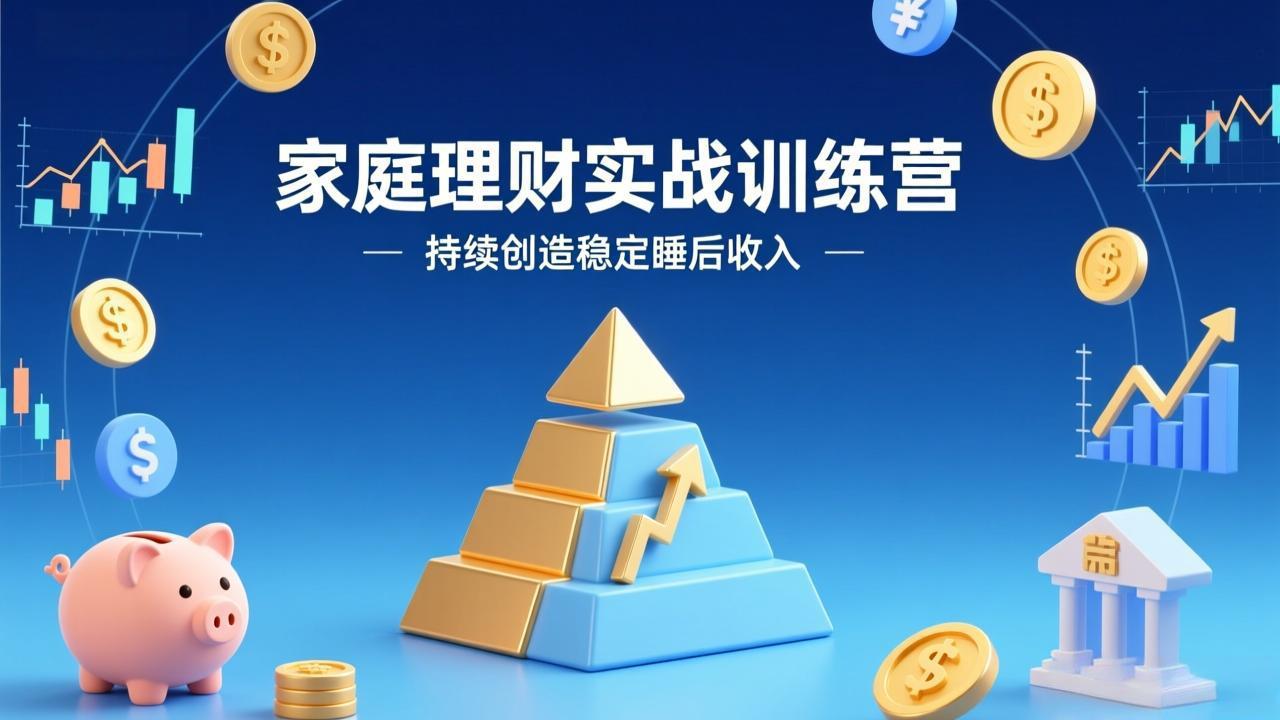 (17486期)家庭理财实战训练营:从0到1建体系,三阶进阶层层递进,助你持续创造稳定睡后收入-靠谱项目库