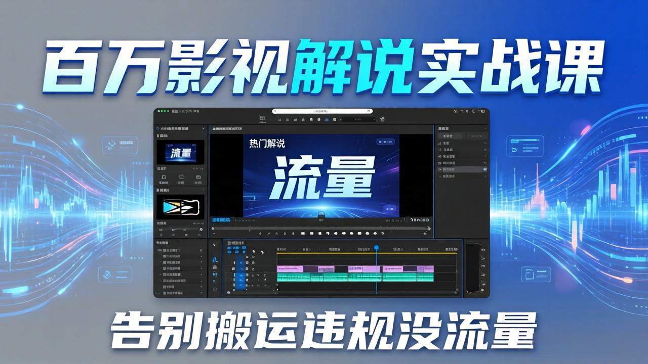 (17877期)百万影视解说实战课:告别搬运违规没流量,AI文案+配音+剪映,做出能上热门的解说视频-靠谱项目库