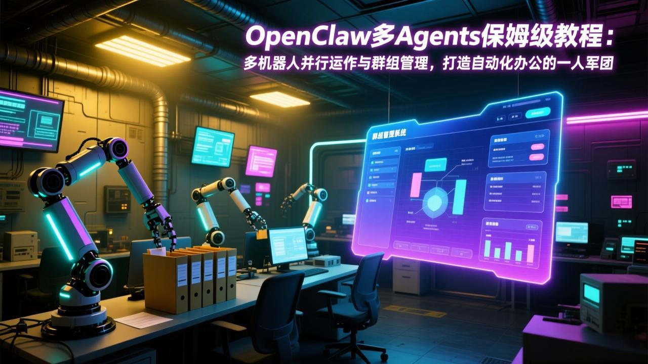 （17563期）OpenClaw多Agents保姆级教程：多机器人并行运作与群组管理，打造自动化办公的一人军团-靠谱项目库