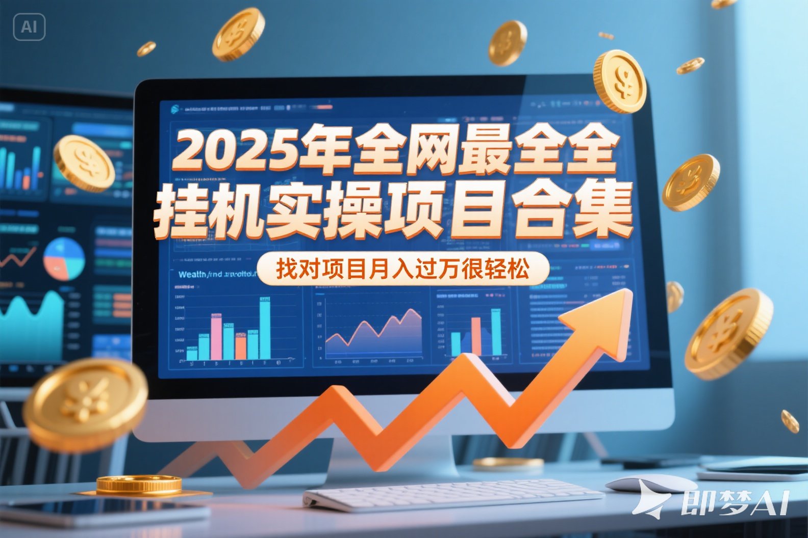 （15303期）2025年挂机实操项目实操演练，挂机类型，AI直播类型，轻资产创业类型…-靠谱项目库