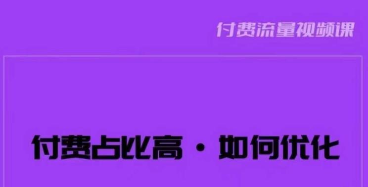 波波-付费占比高,如何优化?只讲方法,不说废话,高效解决问题!-靠谱项目库