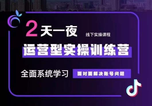 5月22-23线下课运营型实操训练营，全面系统学习，从底层逻辑到实操方法到千川投放-靠谱项目库