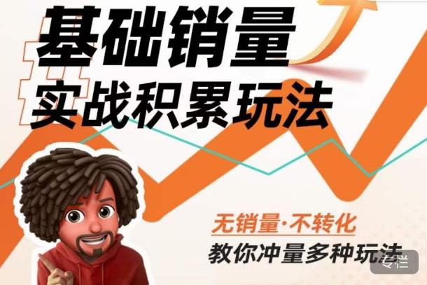内功丨淘系基础销量实战积累玩法，无销量·不转化，教你冲量多种玩法-靠谱项目库