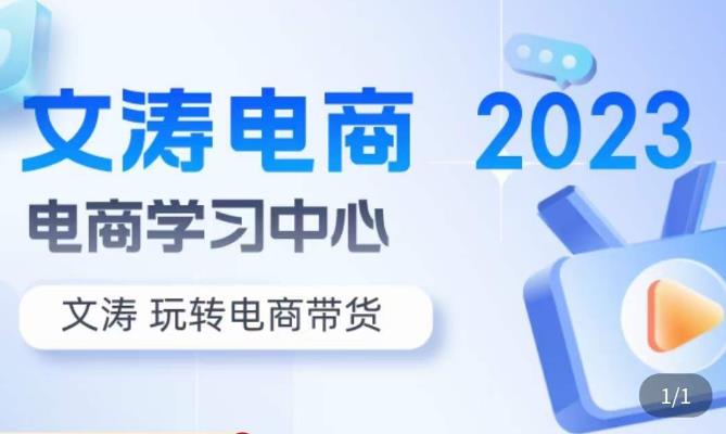 文涛电商·7天零基础自然流起号,快速掌握店铺运营的核心玩法,突破自然展现量,玩转直播带货-靠谱项目库