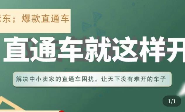 冠东·淘系直通车保姆级教程，全面讲解直通车就那么简单-靠谱项目库