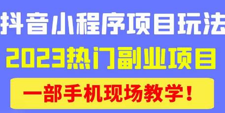 抖音小程序9.0新技巧,2023热门副业项目,动动手指轻松变现-靠谱项目库