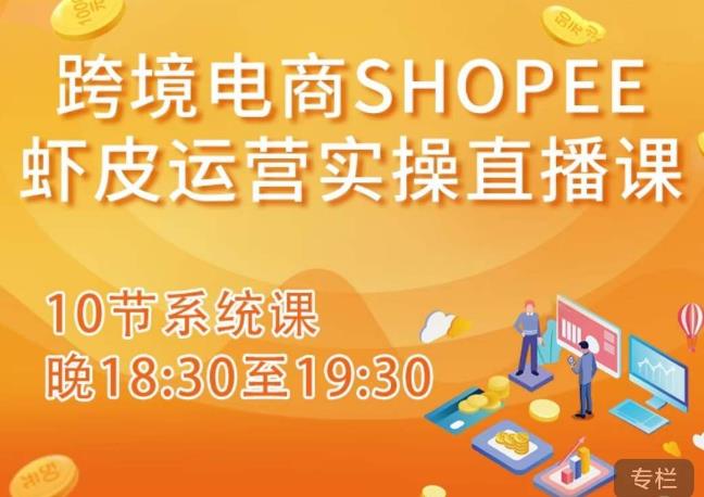 跨境电商Shopee虾皮运营实操直播课,从零开始学,入门到精通(10节系统课)-靠谱项目库