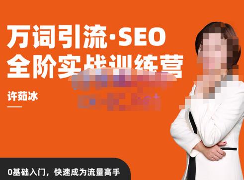 许茹冰·万词引流-SEO全阶实战训练营，0基础入门，快速成为流量高手-靠谱项目库