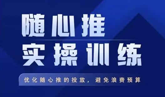 飞哥·随心推实操训练，优化随心推投放，避免浪费预算-靠谱项目库