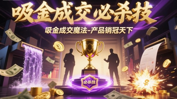 吸金成交必杀技，吸金成交魔法-产品销冠天下-靠谱项目库