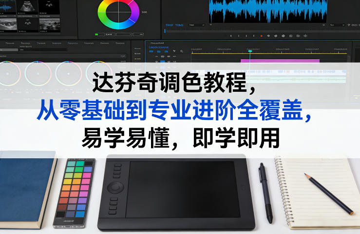 达芬奇调色教程，从零基础到专业进阶全覆盖，易学易懂，即学即用-靠谱项目库