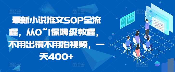 最新小说推文SOP全流程,从0~1保姆级教程,不用出镜不用拍视频,一天400+-靠谱项目库