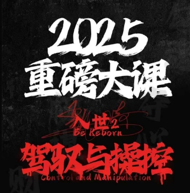 2025重磅大课，入世2，驾驭与控制-靠谱项目库
