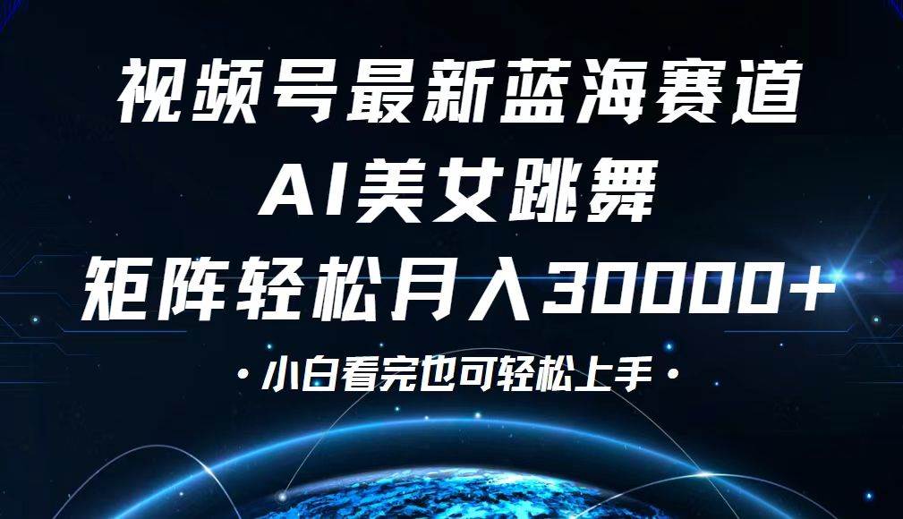 (12594期)视频号最新蓝海赛道,小白也能轻松月入30000+-靠谱项目库