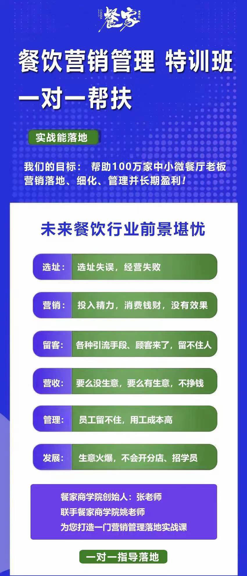图片[1]-餐饮营销管理特训班：选址+营销+留客+营收+管理+发展-靠谱项目库