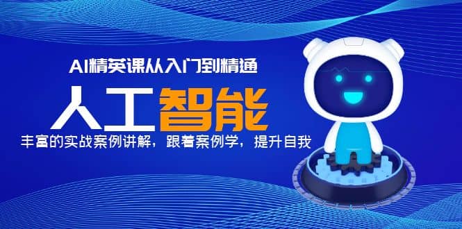 AI精英课从入门到精通，丰富的实战案例讲解，跟着案例学，提升自我-靠谱项目库