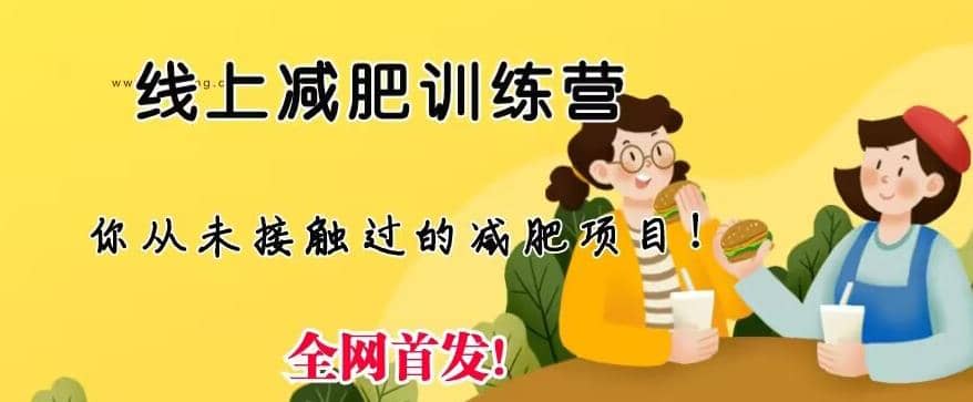 线上减肥训练营，足不出户，仅靠拉几个社群，发几条朋友圈，就可以月实现入五位【揭秘】-靠谱项目库