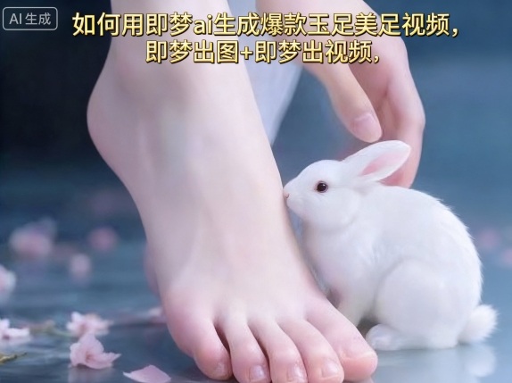 如何用即梦ai生成爆款玉足美足视频，即梦出图+即梦出视频，快速涨粉-靠谱项目库