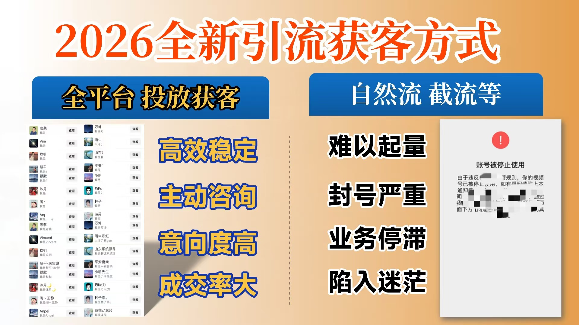 【首发】打破获客壁垒,如何利用投放实现财富自由与事业升级-靠谱项目库